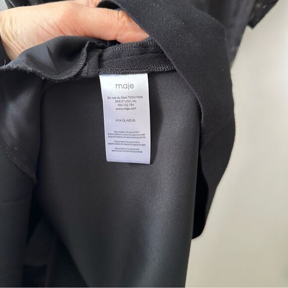 MAJE Glaieuil Black Lace Romper - Picture 5 of 9